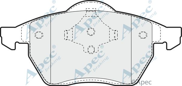 APEC BRAKING Bremžu uzliku kompl., Disku bremzes PAD875